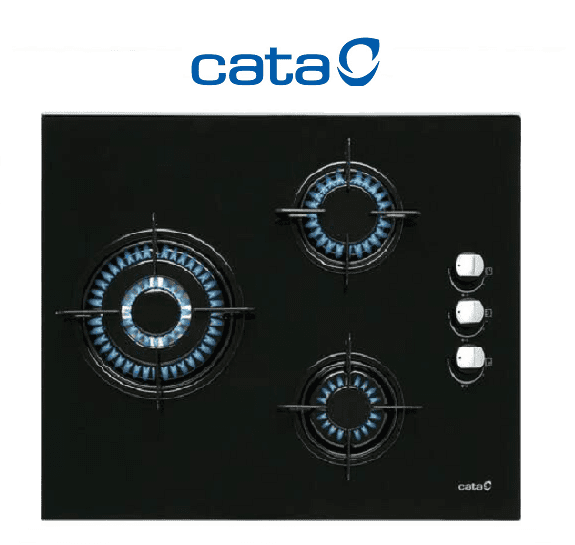Encimera de gas Cata CI 6021 BK, cristal – Gas Natural / Butano